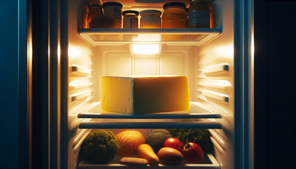 冷蔵庫の中のバター